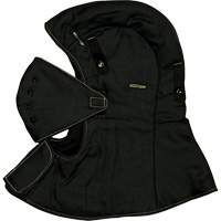 CarbonX&reg; FR Hardhat Liner with Face Mask, Black, Cotton/Jersey/Twill Northern Industrial Supply Inc.