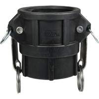 Cam & Groove Coupler, Polypropylene, Type D, 3", Female NPT, 60 PSI Northern Industrial Supply Inc.
