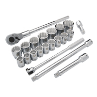 Jeu de douilles SAE, 21 Mcx, Prise de 3/4" Northern Industrial Supply Inc.