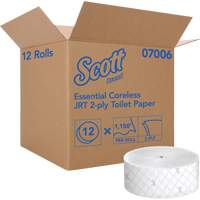Scott&reg; Essential Toilet Paper, Jumbo/Coreless Roll, 2 Ply, 1150' Length, White Northern Industrial Supply Inc.