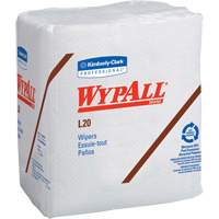 Serviettes jetables L20 WypAll, Tout usage, 12-1/2" lo x 12" la Northern Industrial Supply Inc.