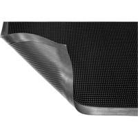 Tapis Gritstop Fingermat, Caoutchouc, Grattoir Type, Motif Textur&eacute;, 2' x 2-2/3', Noir Northern Industrial Supply Inc.