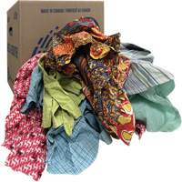 Chiffons d'essuyage, M&eacute;lange de couleurs, 10 lb Northern Industrial Supply Inc.