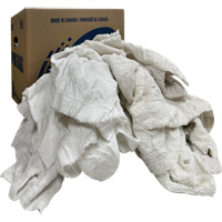 Boîte de chiffons d'essuyage, Tissu &eacute;ponge, Blanc, 10 lb Northern Industrial Supply Inc.