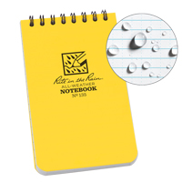 Pocket Top-Spiral Notebook, Soft Cover, Yellow, 100 Pages, 3" W x 5" L Northern Industrial Supply Inc.