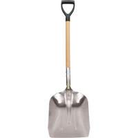 Scoop Shovel, Wood, Aluminum Blade, D-Grip Handle, 24-1/2" Length Northern Industrial Supply Inc.