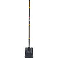 Pro Square Point Shovel, Fibreglass, Tempered Steel Blade, Straight Handle, 48" Long Northern Industrial Supply Inc.
