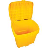 Bacs d'entreposage pour sel & sable, Avec Moraillon, 21" x 27" x 26", 4,24 pi³, Jaune Northern Industrial Supply Inc.