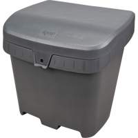 Bacs d'entreposage pour sel & sable, Avec Moraillon, 21" x 27" x 26", 4,24 pi³, Gris Northern Industrial Supply Inc.