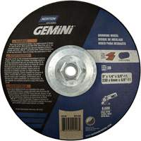 Gemini&reg; Saucer Wheel, 9" x 1/4", 5/8"-11 Arbor, Aluminum Oxide, Type 28 Northern Industrial Supply Inc.