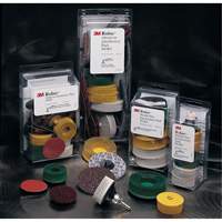 Ensemble de meules en soie Roloc Scotch-Brite, C&eacute;ramique, Grain 50, 80, 120, 2" dia. Northern Industrial Supply Inc.