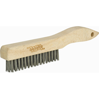 Shoe Handle Industrial-Duty Scratch Brush, Carbon Steel, 4 x 16 Wire Rows, 10-1/2" Long Northern Industrial Supply Inc.