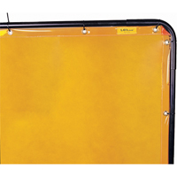 Rideau Lavashield, 68,5" x 68,5", Transparence &eacute;lev&eacute;, Jaune Northern Industrial Supply Inc.