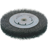 Economy Crimped Wire Wheel Brushes - Wide Face, 6" Dia., 0.014 Fill, 2" Arbor Northern Industrial Supply Inc.
