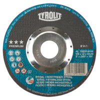 Premium 2 in 1 Thincut Cut-Off Wheel, 5" x 0.045", 7/8" Arbor, Type 27, Aluminum Oxide, 12250 RPM Northern Industrial Supply Inc.