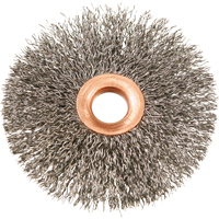 3" Copper Centre Crimped Wire Wheels, 3" Dia., 0.014" Fill, 1/2" Arbor Northern Industrial Supply Inc.