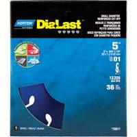 Dialast RightCut Cut-Off Wheel, 5" x 0.05", 7/8" Arbor, Type 01/41, Diamond, 12225 RPM Northern Industrial Supply Inc.