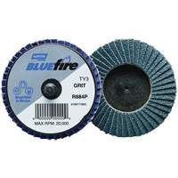 BlueFire&reg; R884P Plastic Flat Mini Flap Disc, 2" x Type 27, P80 Grit, Zirconia Alumina Northern Industrial Supply Inc.