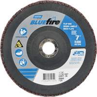 BlueFire&reg; R884P/R884V/R860 Center Mount Fiberglass Conical Flap Disc, 7" x 7/8", Type 29, P36 Grit, Zirconia Alumina Northern Industrial Supply Inc.