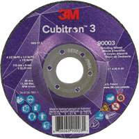 Cubitron 3 meule a moyeu d&eacute;port&eacute;, 4-1/2" x 1/4", Arbre 7/8", C&eacute;ramique, Type T27 Northern Industrial Supply Inc.