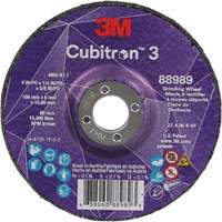 Meule a moyeu d&eacute;port&eacute; Cubitron 3, 4" x 1/4", Arbre 5/8", C&eacute;ramique, Type T27 Northern Industrial Supply Inc.