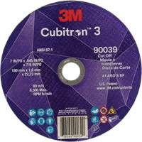 Meule &agrave; tronçonner Cubitron 3, 7" x 0,09", Arbre de 7/8", Type T27, C&eacute;ramique, 8500 Tr/min Northern Industrial Supply Inc.