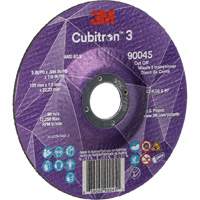 Cubitron™ 3 Cut-Off Wheel, 5" x 0.045", 7/8" Arbor, Type T27, Ceramic, 12250 RPM NY551 | Northern Industrial Supply Inc.