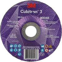Meule &agrave; tronçonner Cubitron 3, 5" x 0,09", Arbre de 7/8", Type T27, C&eacute;ramique, 12250 Tr/min Northern Industrial Supply Inc.