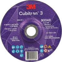 Cubitron 3 Cut-Off Wheel, 6" x 0.045", 7/8" Arbor, Type T27, Ceramic, 10200 RPM Northern Industrial Supply Inc.