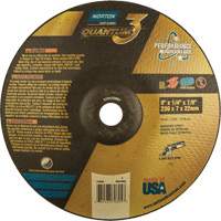 Quantum 3 SG Depressed Center Grinding Wheel, 9" x 1/4", 7/8" Arbor, Type 28, Ceramic, 6600 RPM Northern Industrial Supply Inc.