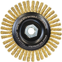 Brosse m&eacute;tallique &agrave; touret sans cr&eacute;ation d'&eacute;tincelles, 5" dia. x 5/8"-11 arbre Northern Industrial Supply Inc.
