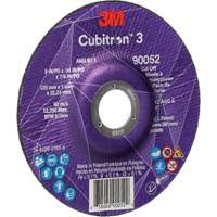 Meule &agrave; tronçonner Cubitron 3, 5" x 0,04", Arbre de 7/8", Type 27, C&eacute;ramique, 60 Tr/min Northern Industrial Supply Inc.