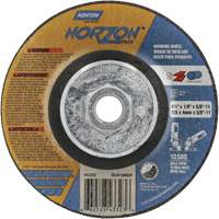 NorZon Plus SGZ CA Grinding & Cutting Wheel, 4-1/2" x 1/8", 5/8"-11 Arbor, Type 27, Ceramic Alumina Northern Industrial Supply Inc.