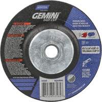 Gemini Grinding Wheel, 4-1/2" x 1/4", 5/8"-11 Arbor, Aluminum Oxide, Type 27 Northern Industrial Supply Inc.
