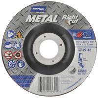 Metal RightCut Right Angle Cut-Off Wheel, 4-1/2" x 0.045", 7/8" Arbor, Type 27, Aluminum Oxide, 13580 RPM Northern Industrial Supply Inc.