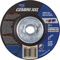 Gemini XXL Grinding Wheel, 4-1/2" x 1/4", 5/8"-11 Arbor, Aluminum Oxide, Type 27 Northern Industrial Supply Inc.