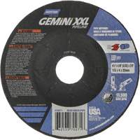 Gemini XXL Grinding & Cutting Wheel, 4-1/2" x 1/8", 7/8" Arbor, Type 27, Aluminum Oxide Northern Industrial Supply Inc.