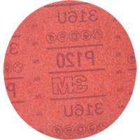 Disque abrasif rouge 01224 Hookit, 316U, dia 6", Grain P120, Oxyde d'aluminium, A Northern Industrial Supply Inc.