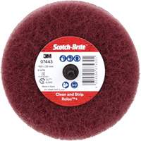 Scotch-Brite Roloc Plus General Purpose Scuffing Wheel, 4" Dia. Northern Industrial Supply Inc.