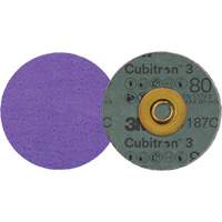Disque en fibre Roloc Cubitron 3, 3" dia., Grain 80+, C&eacute;ramique Northern Industrial Supply Inc.