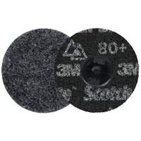 Meule robuste pour le conditionnement de pr&eacute;cision des surfaces Scotch-Brite Roloc, HD-DR, 3" dia., Grain 80+, C&eacute;ramique Northern Industrial Supply Inc.