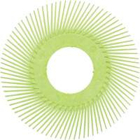 Brosse radiale en soies de pr&eacute;cision type A PN-RB sans adaptateur Scotch-Brite, C&eacute;ramique, Grain 50+, 6" dia. Northern Industrial Supply Inc.