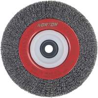 Crimped Bench Wheel, 6" Dia., 0.014" Fill, 1/2"-2 Arbor Northern Industrial Supply Inc.