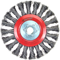 Standard Twist Wire Wheel, 4-1/2" Dia., 0.02" Fill, 5/8"-11 Arbor, Steel Northern Industrial Supply Inc.
