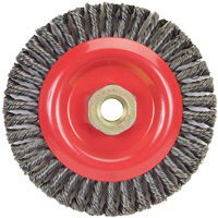 Stringer Bead Knot Wire Brush For Angle Grinders, 5" Dia., 0.02" Fill, 5/8"-11 Arbor, Steel Northern Industrial Supply Inc.