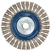 Stringer Bead Knot Wire Brush For Angle Grinders, 5" Dia., 0.02" Fill, 5/8"-11 Arbor, Stainless Steel Northern Industrial Supply Inc.