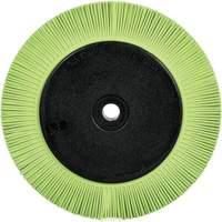 Brosse radiale en soies de pr&eacute;cision type S PN-RB avec bride Scotch-Brite , C&eacute;ramique, Grain 50+, 8" dia. Northern Industrial Supply Inc.