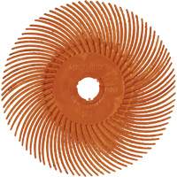 Brosse radiale en soies de pr&eacute;cision type C PN-RB Scotch-Brite , C&eacute;ramique, Grain 80+, 3" dia. Northern Industrial Supply Inc.