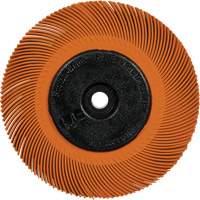 Brosse radiale en soies de pr&eacute;cision type C PN-RB avec adaptateur Scotch-Brite , C&eacute;ramique, Grain 80+, 6" dia. Northern Industrial Supply Inc.