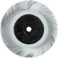 Brosse radiale en soies de pr&eacute;cision type C PN-RB avec rainure de clavette Scotch-Brite , C&eacute;ramique, Grain 120+, 6" dia. Northern Industrial Supply Inc.